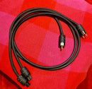 Transparent Powercord/strömkabel x 2st.